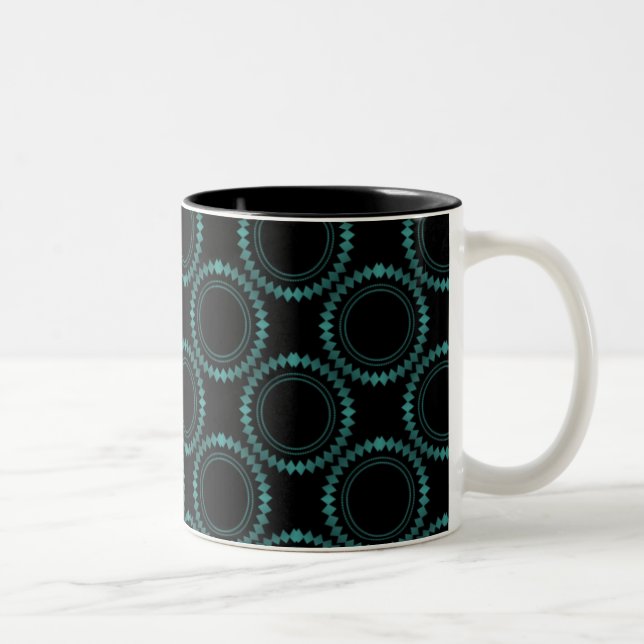 Mug lisse et poli, Turquoise (Droit)
