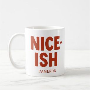 Mug Liste Agréable Personnalisée Nom Gras Noël Drôle