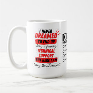 Mug Liste de contrôle du support technique technique d