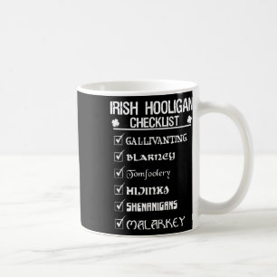 Mug Liste de contrôle Irish Hooligan Shenanigan Malark
