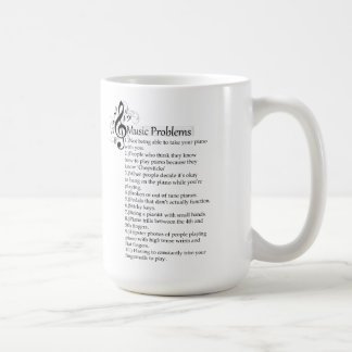 Mug Liste de problèmes de piano