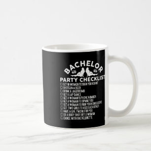 Mug Liste de vérification drôle pour l'enterrement de