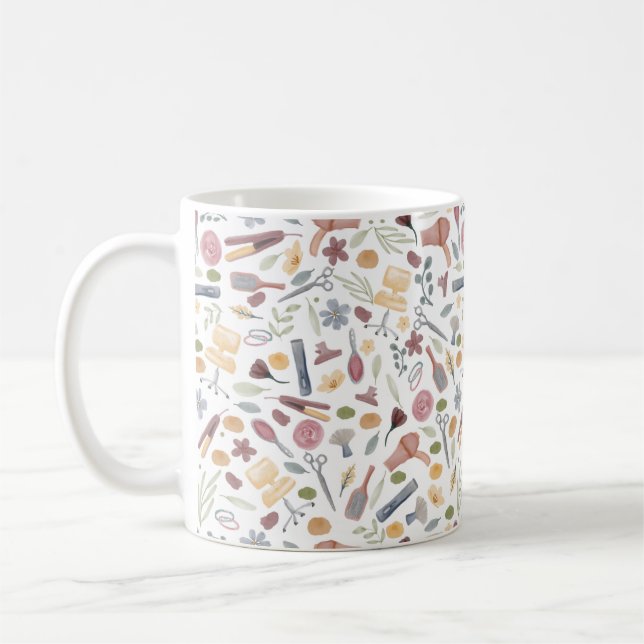 Mug Liste des cheveux | MOTIF | Aquarelle (Gauche)