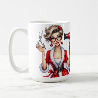 Mug Liste d'étoiles personnalisée des cheveux de Noël