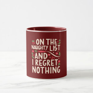 Mug Liste Vilains Et Ne Regrette Rien Xmas enfants Fam