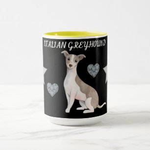 MUG L'ITALIEN GREYHOUND COMBO DEUX BOUGIES À TONNE. MU