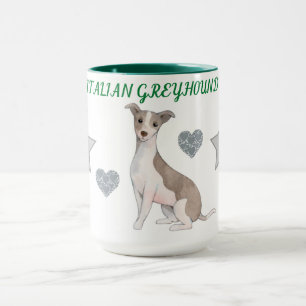 MUG L'ITALIEN GREYHOUND COMBO DEUX BOUGIES À TONNE. MU