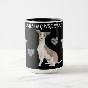 MUG L'ITALIEN GREYHOUND COMBO DEUX BOUGIES À TONNE. MU