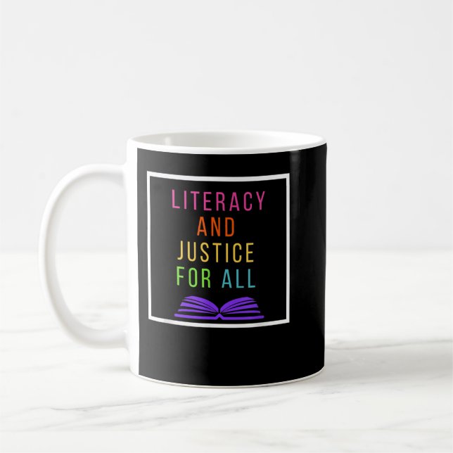 Mug Literacy and Justice for All Literacy Teacher  Rea (Gauche)