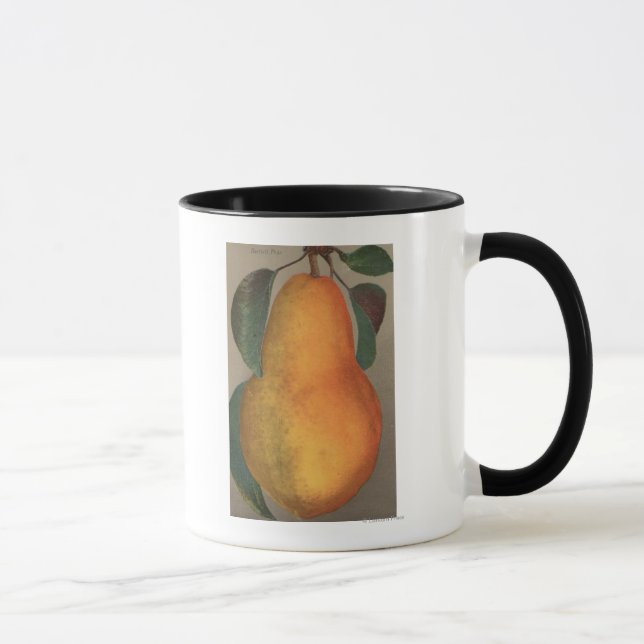Mug Lithographie de chromo de fruits de Bartlett Pear (Droite)