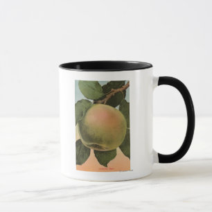 Mug Lithographie de chromo de fruits de Newtown Pippen