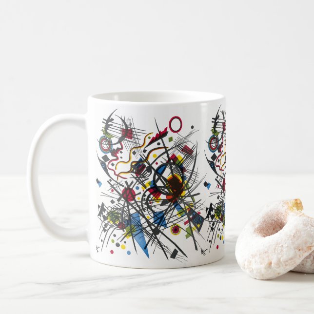 Mug Lithographie pour Vierte Bauhausmappe par Kandinsk (Avec donut)