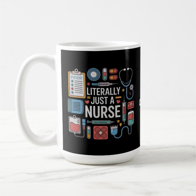 Mug Littéralement Juste Une Infirmière Infirmière Infi (Gauche)