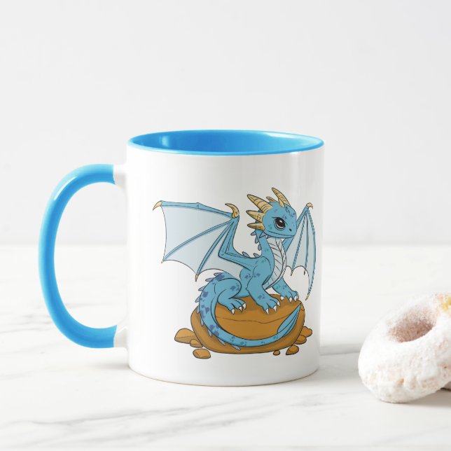 Mug Little Blue Dragon (Avec donut)