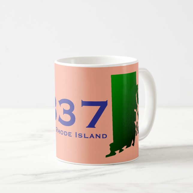Mug Little Compton, code postal RI - 02837 - Sakonnet, (Devant droit)