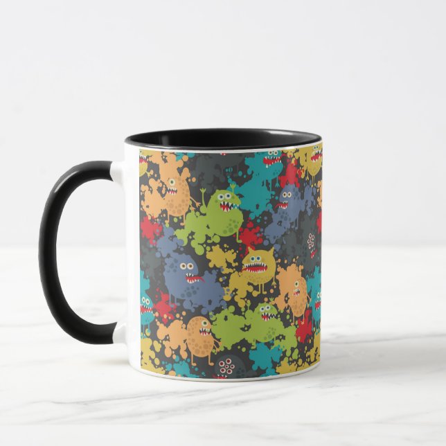 Mug Little cute funny monsters (Gauche)
