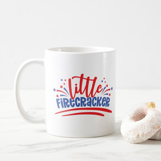 Mug Little Firecracker 4 juillet (Avec donut)