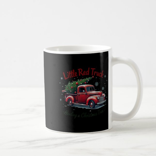 Mug Little Red Truck Hauling A Christmas Tree Family M (Droite)