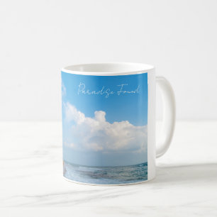 Mug Littoral de plage tropicale et vue océanique sur l