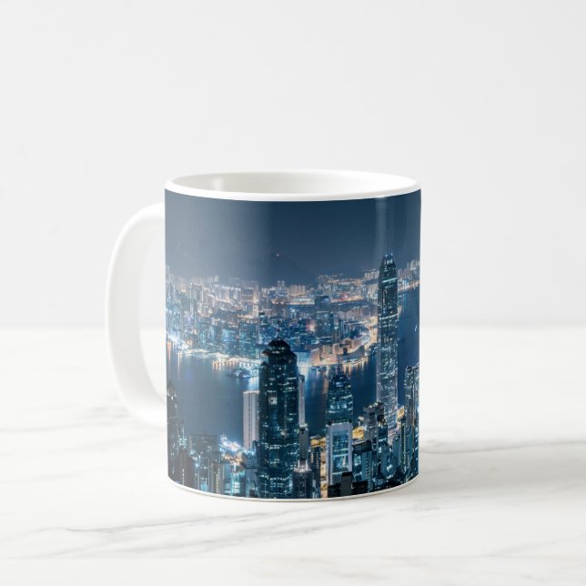 Mug Littoral | Île de Hong Kong, Asie (Devant gauche)