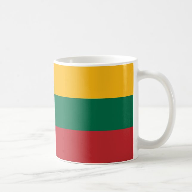 Mug Lituanie Drapeau en céramique Musique (Droite)