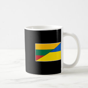 Mug Lituanie Drapeau Ukraine Lituanien Ukrainien Natio