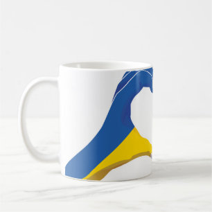 Mug Lituanie Lituanie Ukraine Ukraine Ukrainien Coeur