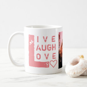 Mug Live Laugh Love Photo Collage Valentine