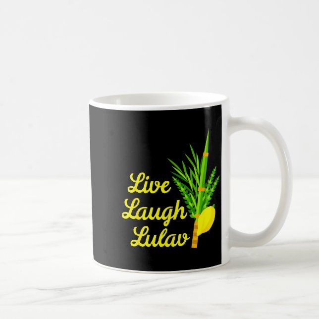 Mug Live Laugh Lulav Etrog Happy Sukkot Jewish Sukkah  (Droite)