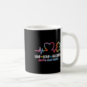 Mug Live Love Accepter Sensibilisation sur l'autisme M