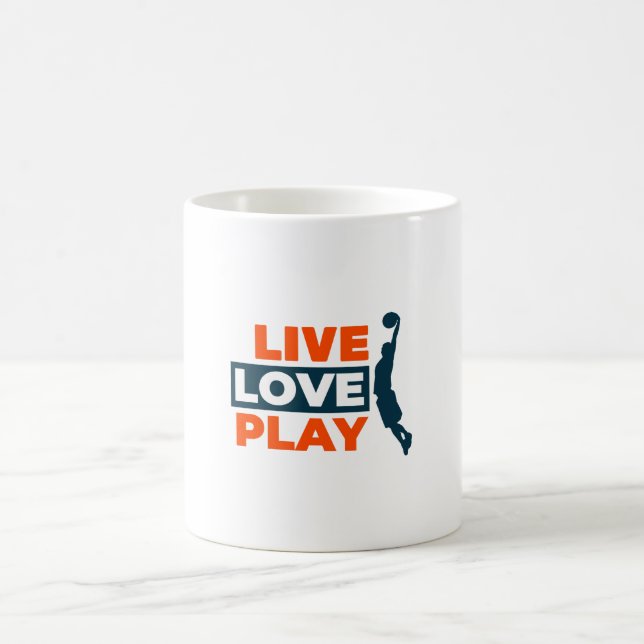 Mug Live Love Play Basketball (Centre)