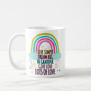 Mug Live Simply Dream Big Be Grateful Give Love