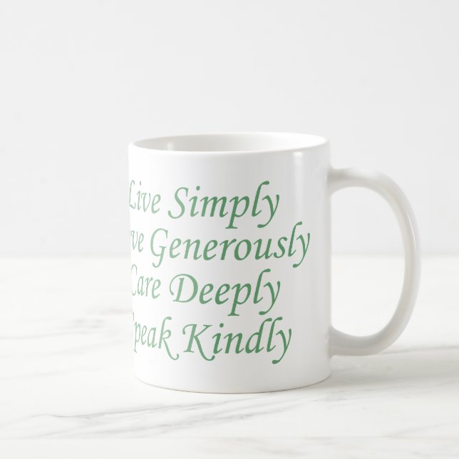Mug Live Simply green (Droite)