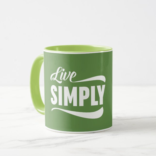 Mug Live Simply Typographie (Devant gauche)
