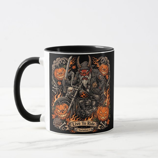 Mug Live To Ride Variation I,Route 66 Samouraï Oni (Gauche)