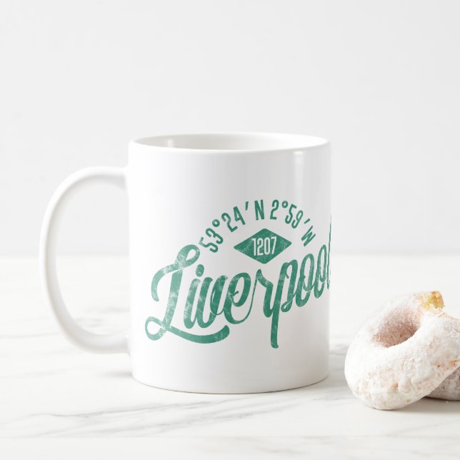 Mug Liverpool coordonne la boue (Avec donut)