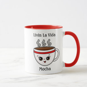 Mug Livin La Vida Mocha Kawaii Coupe de café caricatur