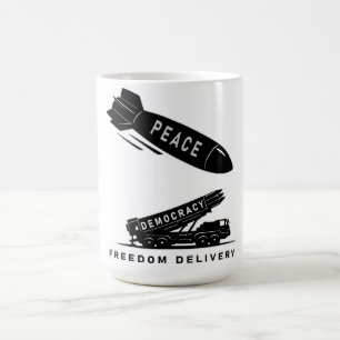 Mug Livraison de la liberté de la paix abstraite, art 