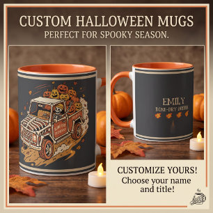 Mug Livraison Os Secs Personnalisée Squelette Hallowee