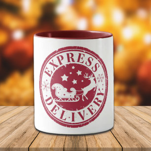 Mug Livraison vintage d'Express du Père Noël