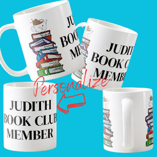 Mug Livre club membre librairie librairie lecture lect