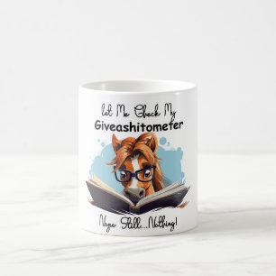 Mug Livre De Cheval Laissez-Moi Vérifier Mon Giveashit
