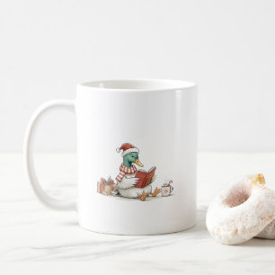 Mug Livre de lecture de Noël de canard pour une lectur