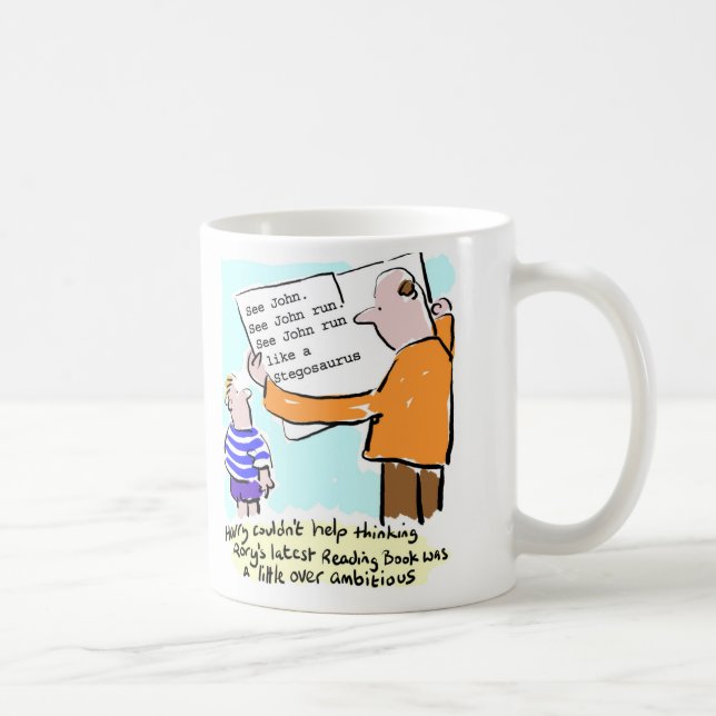 Mug Livre de lecture d'enfant assez ambitieux. Profess (Droite)