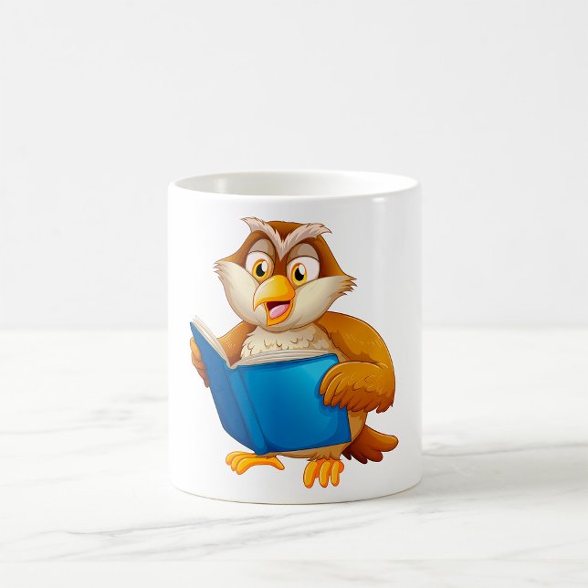 Mug Livre de lecture du sage hibou (Créateur téléchargé)