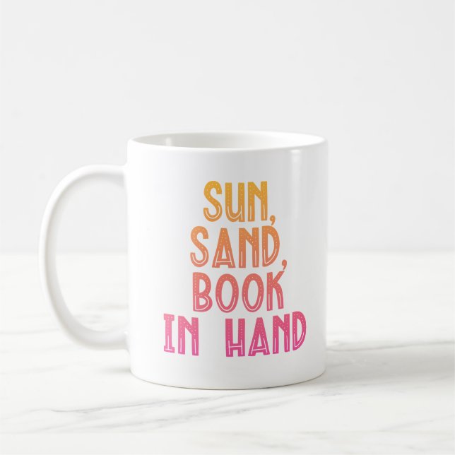 Mug Livre de sable Sun à la main (Gauche)