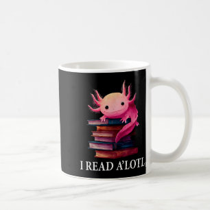 Mug Livre drôle d'Axolotl amateur de bibliothèque bibl