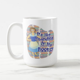 Mug Livre drôle Hoarder Retro Housewoman Kitsch