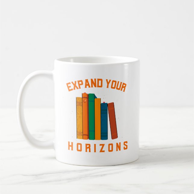Mug Livre : Élargissez votre horizon (Gauche)