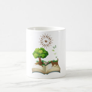 Mug Livre et Chat coloré